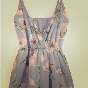 Cute floral v neck romper